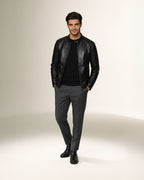 Aquila Relief Biker — worn by a model, front view, studio