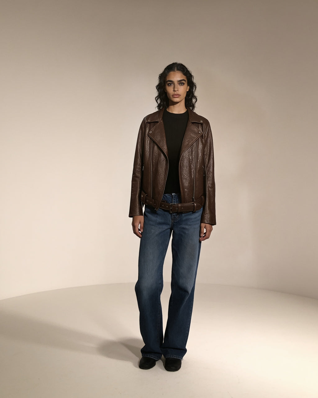Castagna Moto — worn by a model, front view, studio