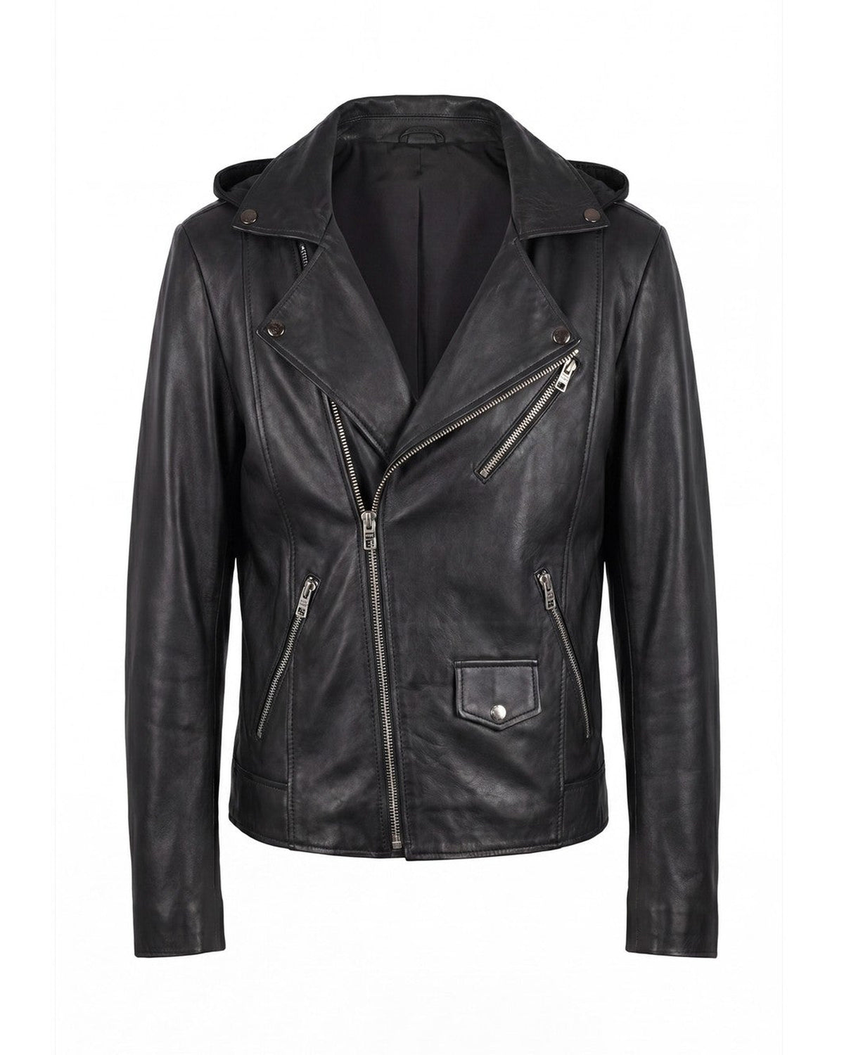 Corvo Hooded Biker — front view