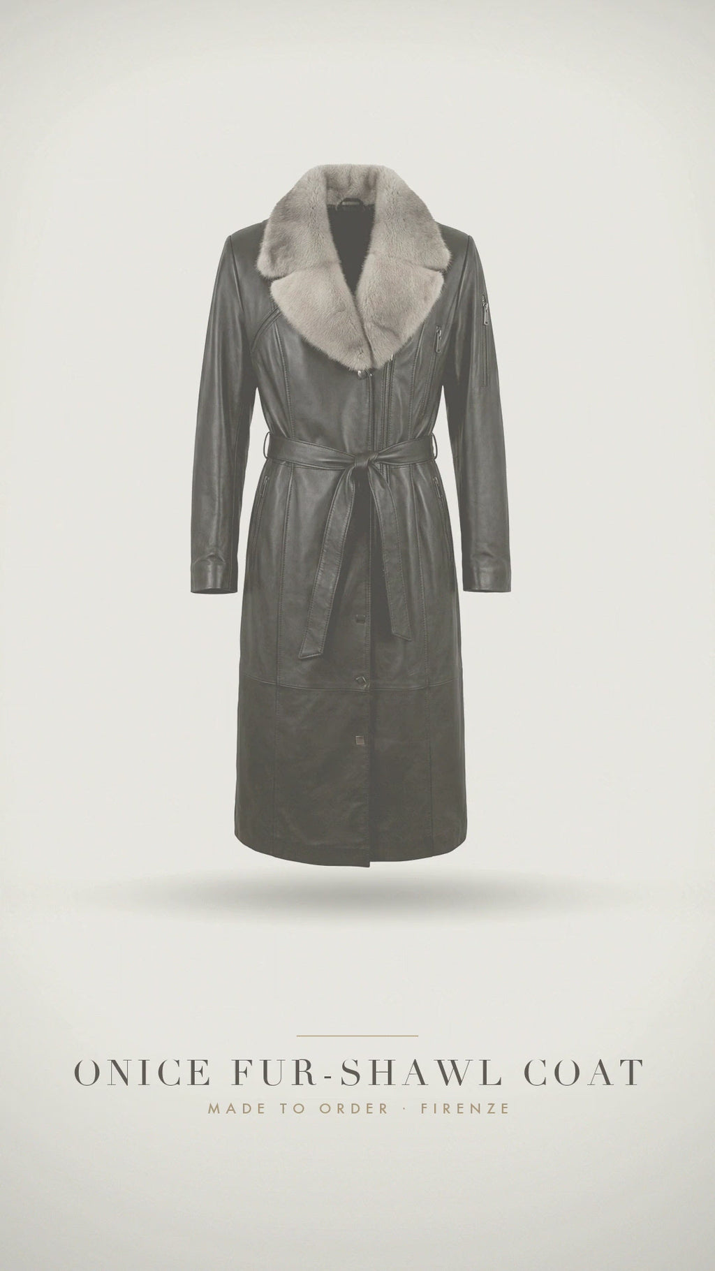 Onice Fur-Shawl Coat — atelier film