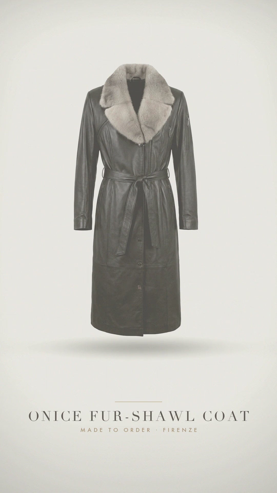 Onice Fur-Shawl Coat — atelier film