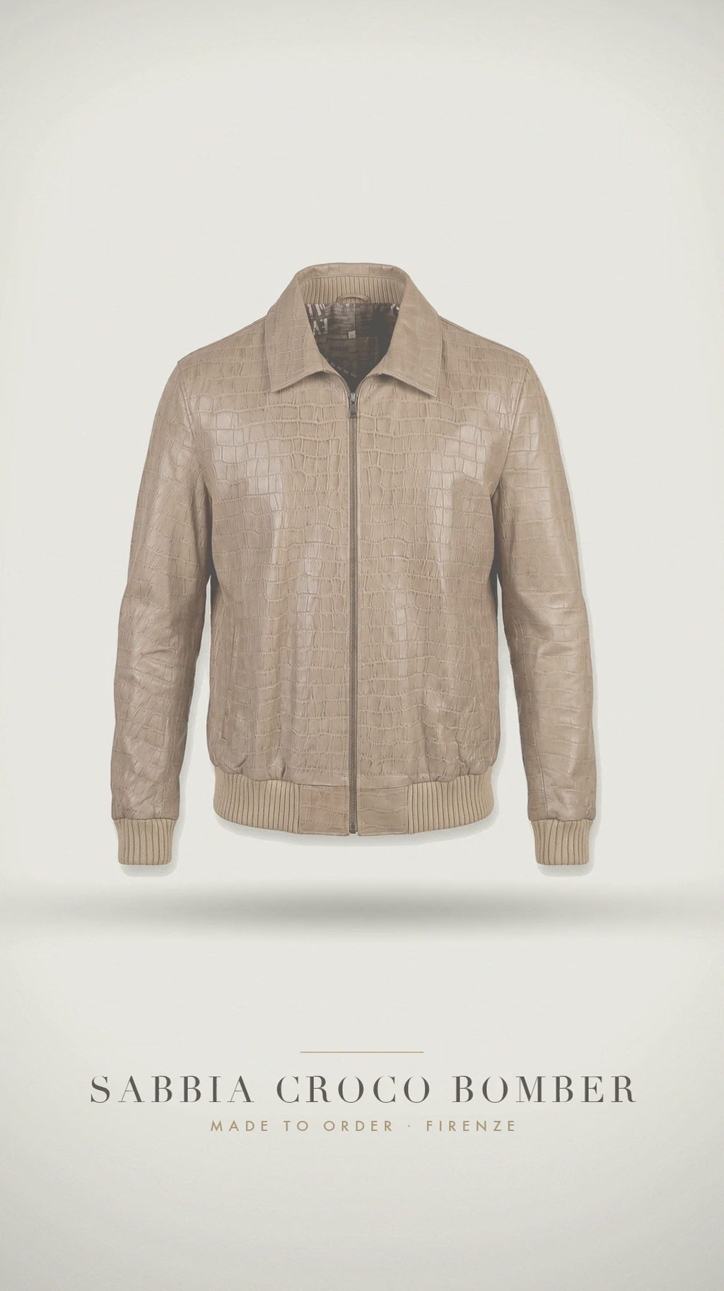 Sabbia Croco Bomber — atelier film