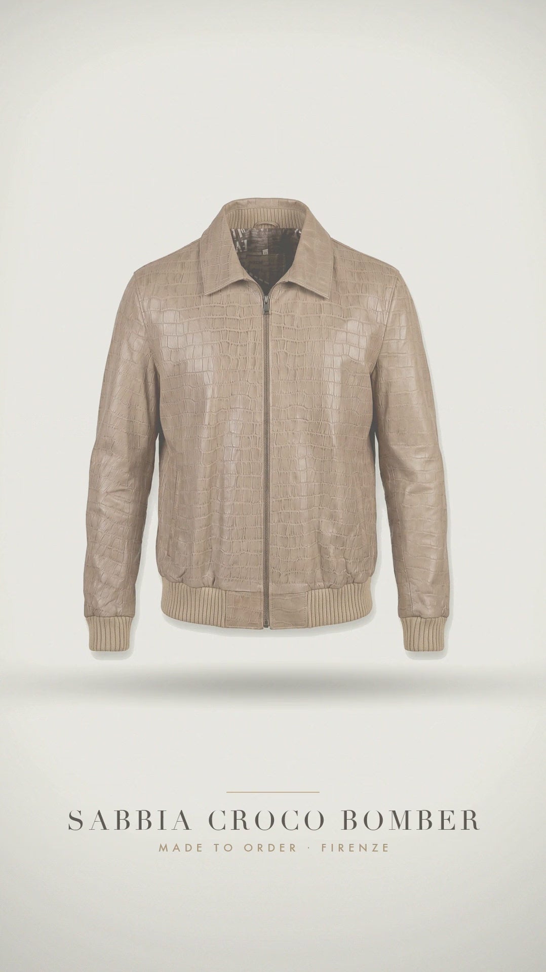 Sabbia Croco Bomber — atelier film