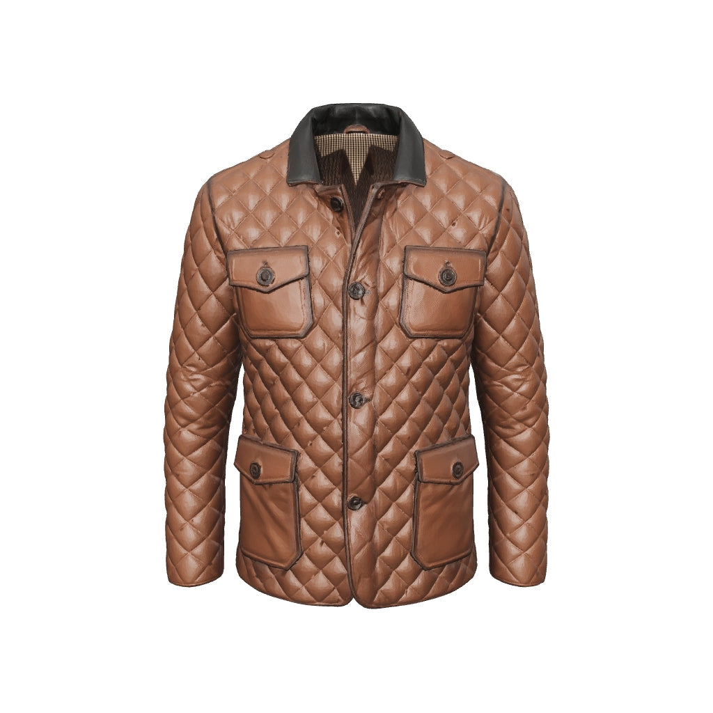 Cacciatore Quilted — interactive 3D model, turn to view every panel