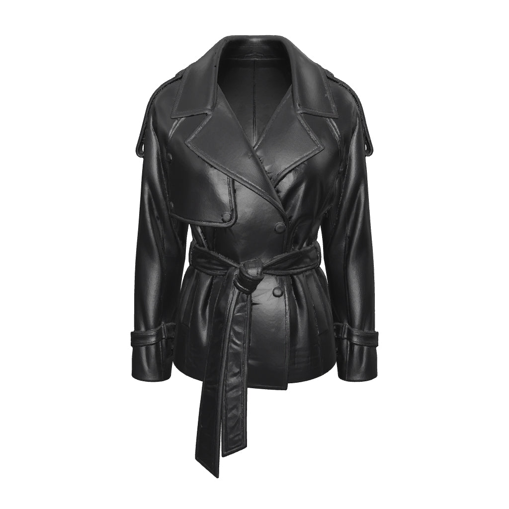 Duchessa Coat — interactive 3D model, turn to view every panel