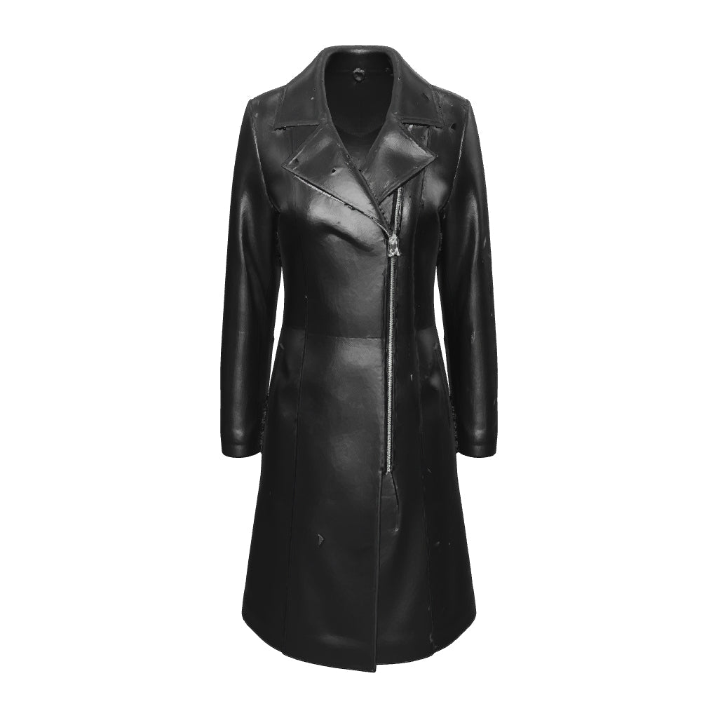 Ombra Long Coat — interactive 3D model, turn to view every panel
