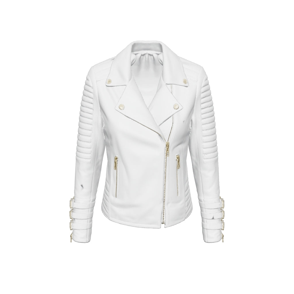 Perla Biker — interactive 3D model, turn to view every panel