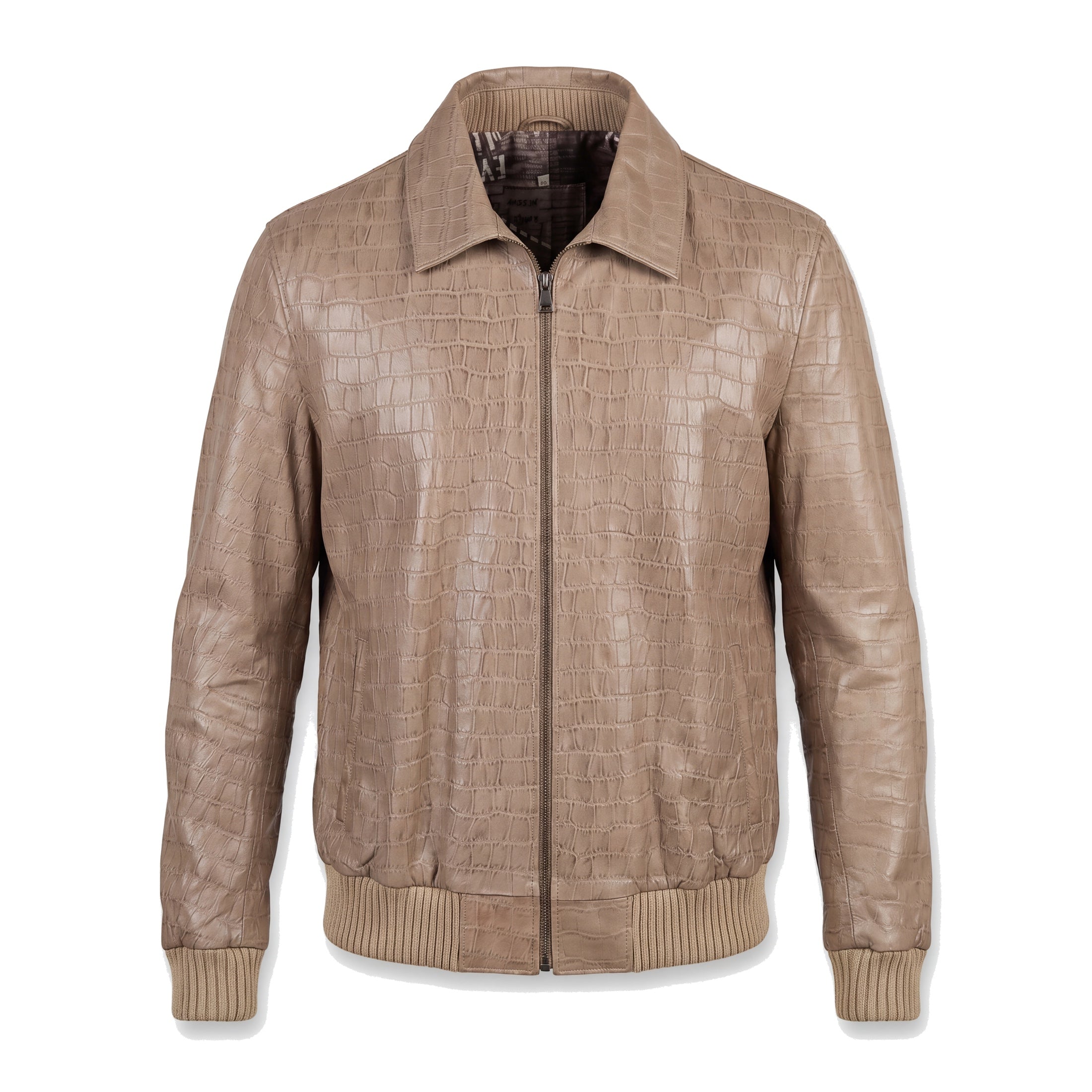 Sabbia Croco Bomber