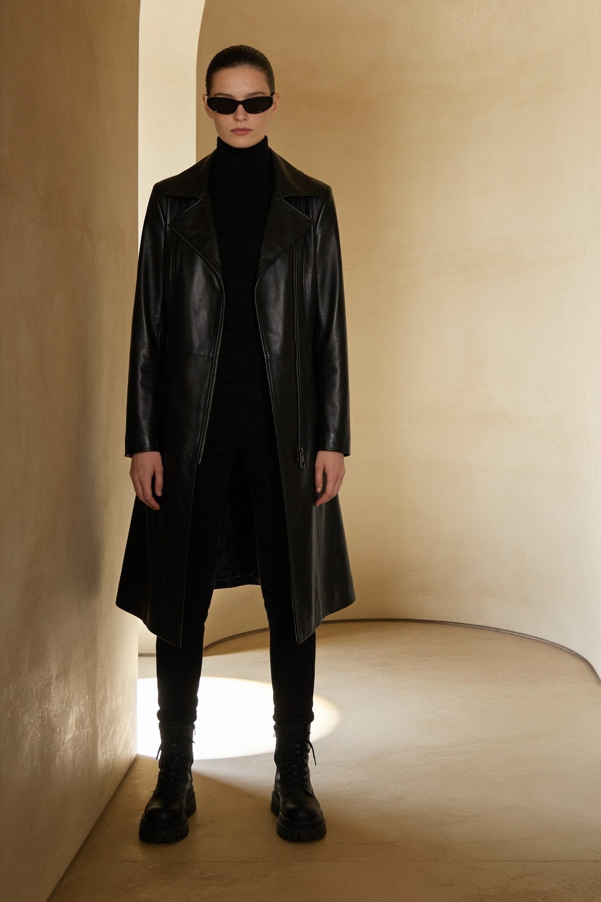 Ombra Long Coat, worn