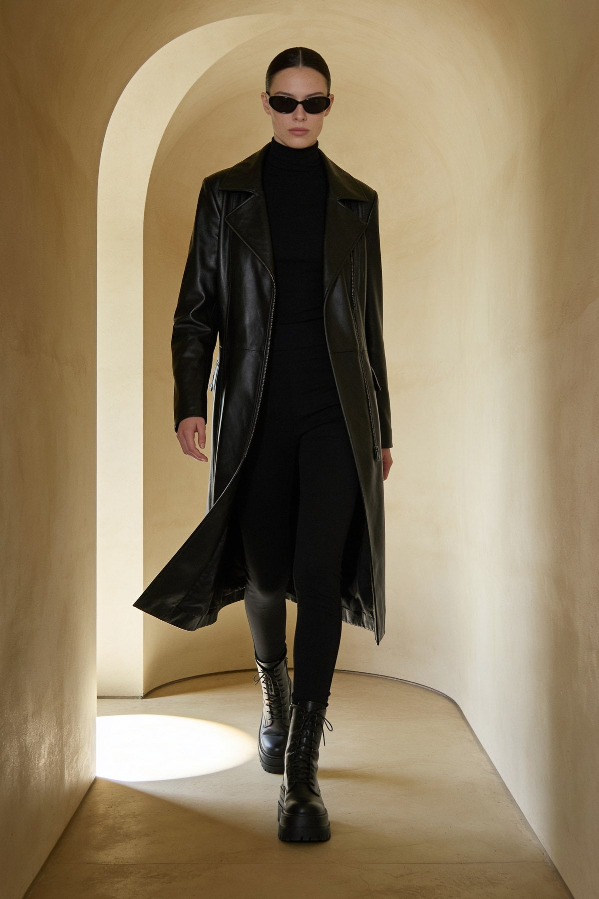Ombra Long Coat, worn