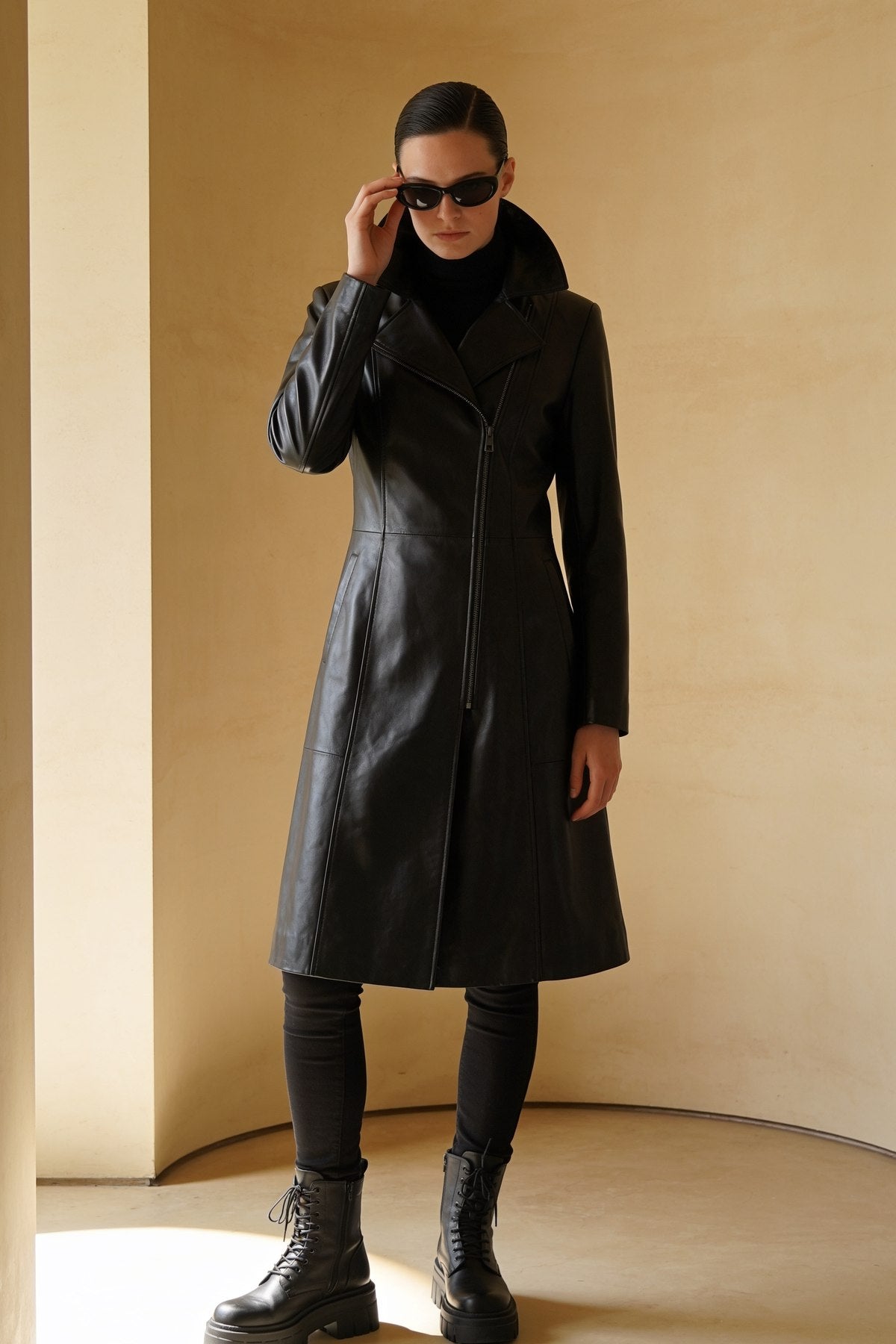 Ombra Long Coat, worn